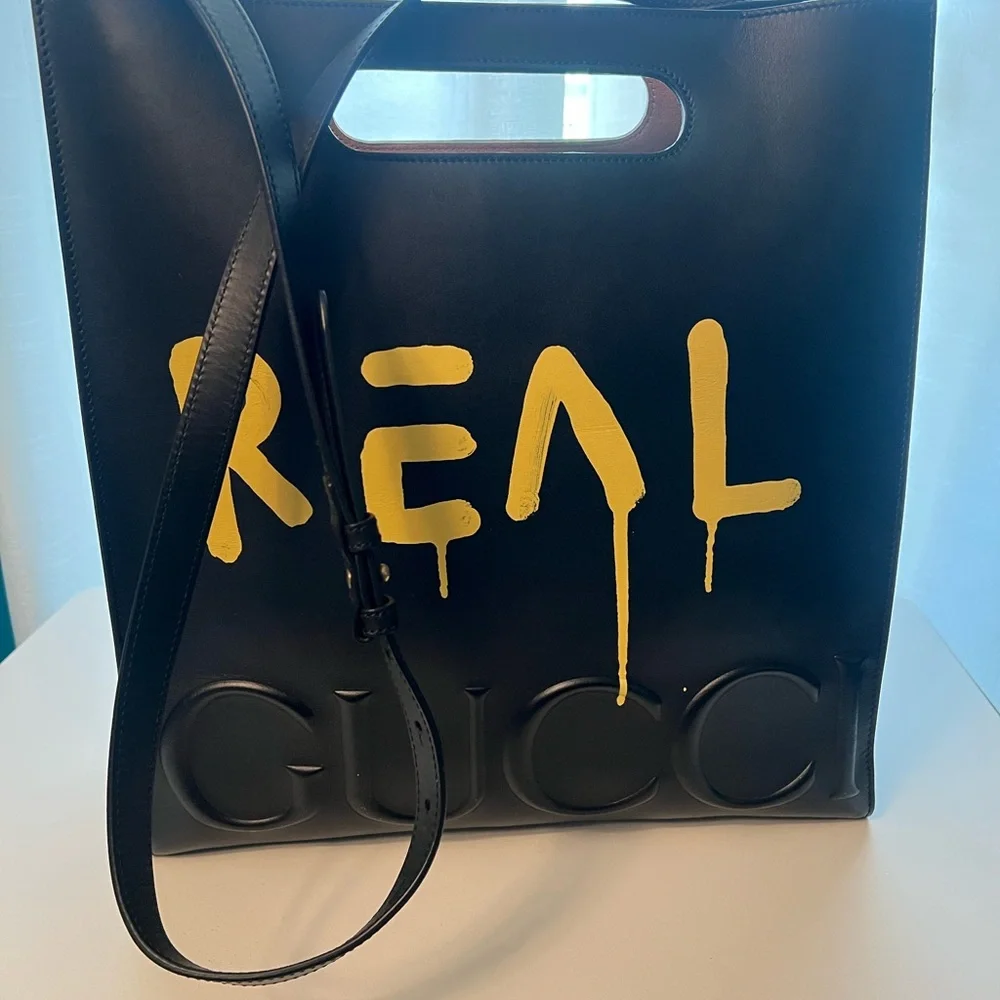 Gucci Black and Yellow Briefcase - Picture 2 of 15